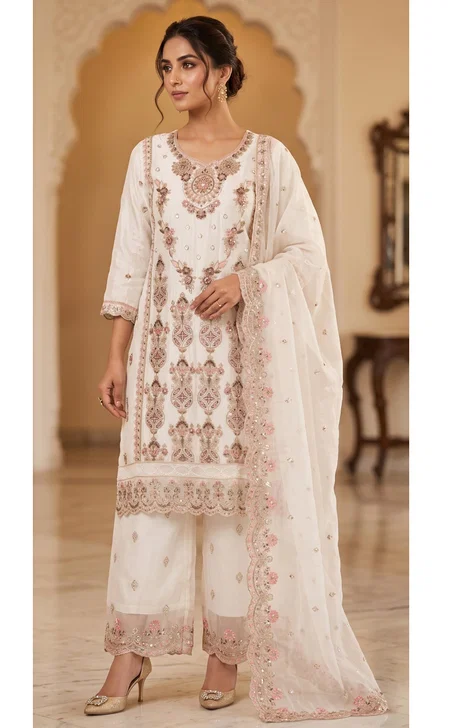 11030 A And B By Zorista Fandy Silk Plazzo Salwar Suits